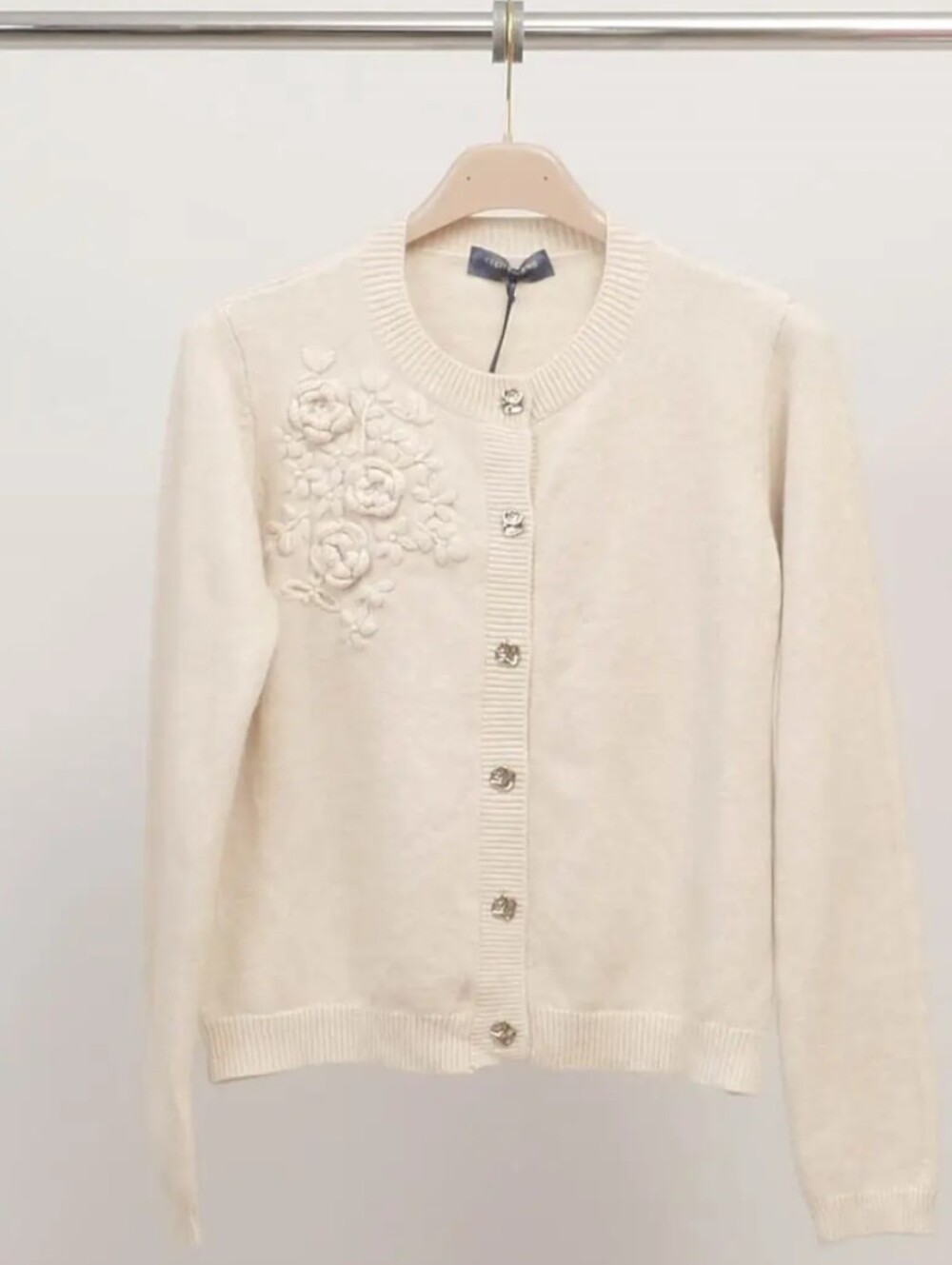 NWT Cecile Wang France Ivory Sweater